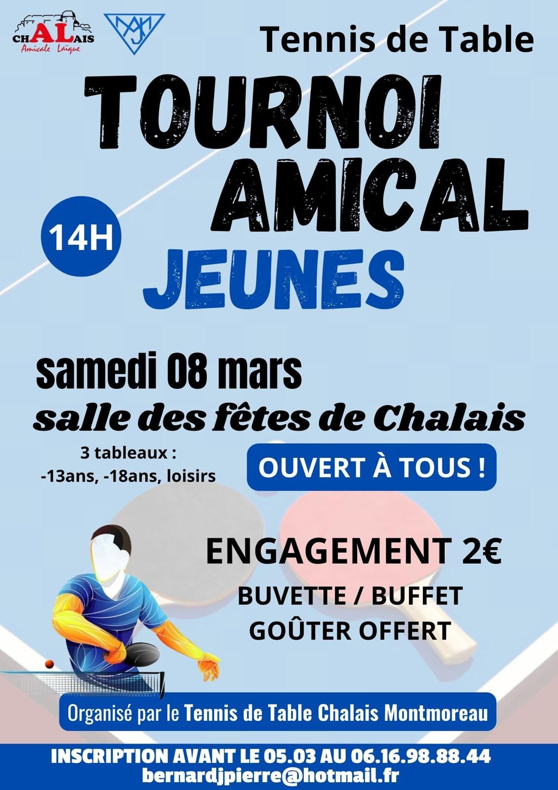 Tournoi amical Jeunes - Chalais Montmoreau