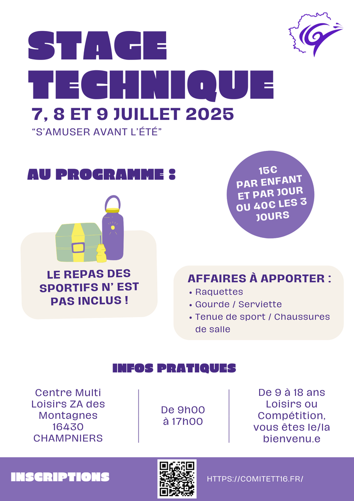 Stage "s'amuser avant l'été" - JUILLET