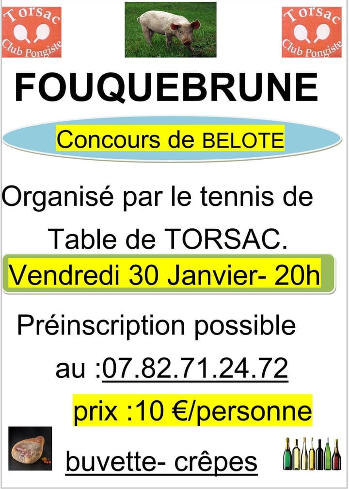 Concours de Belote - 30 Janvier