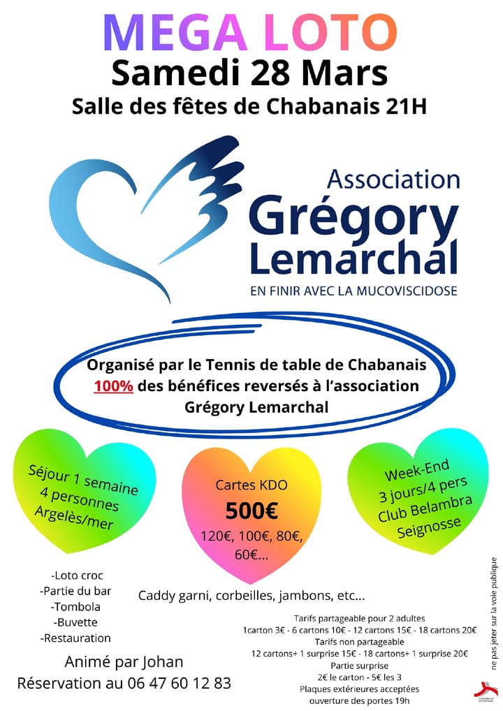 Loto Solidaire - 28 Mars